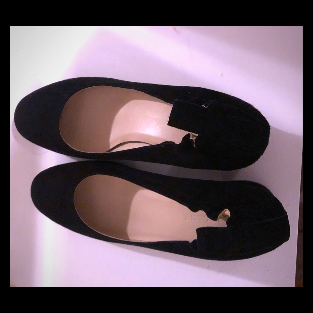 Everlane Suede Day Heel - Black